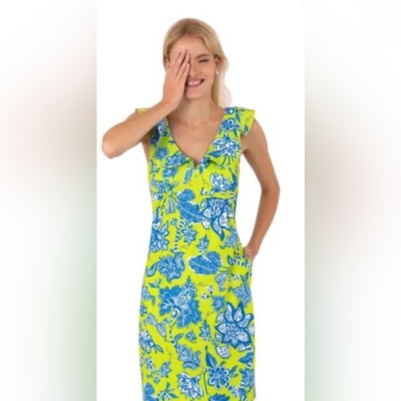 Gretchen Scott Designs Dresses & Skirts - Gretchen Scott Jersey Fling Fantasy Ruffle Dress with Pockets - Women’s XS NWT